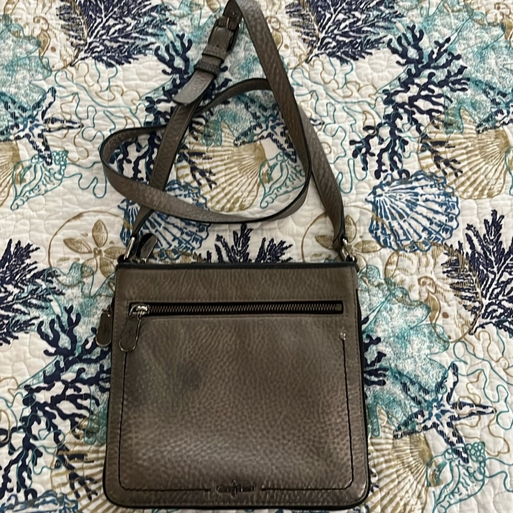 Cole Haan Gray Crossbody Leather Bag